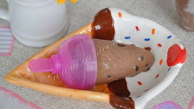 шоколадное мороженое с дропсами