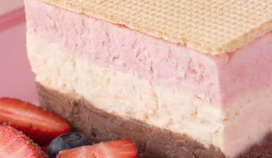 Рецепт террина из трех видов мороженого