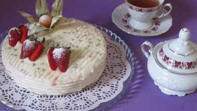 торт-мороженое с безе