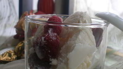 творожно-банановое мороженое