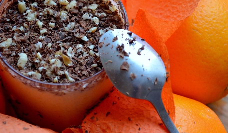 Рецепт апельсинова-творожного мусс