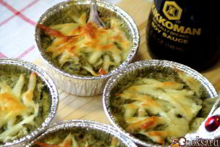 Баклажановый мусс под сырной корочкой