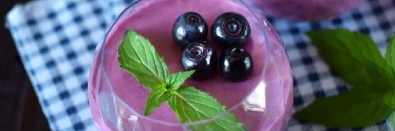 Десерт Черничный мусс