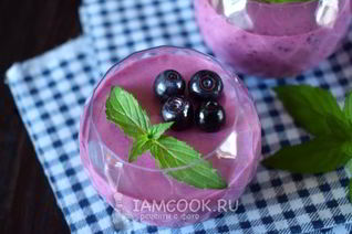 Десерт Черничный мусс
