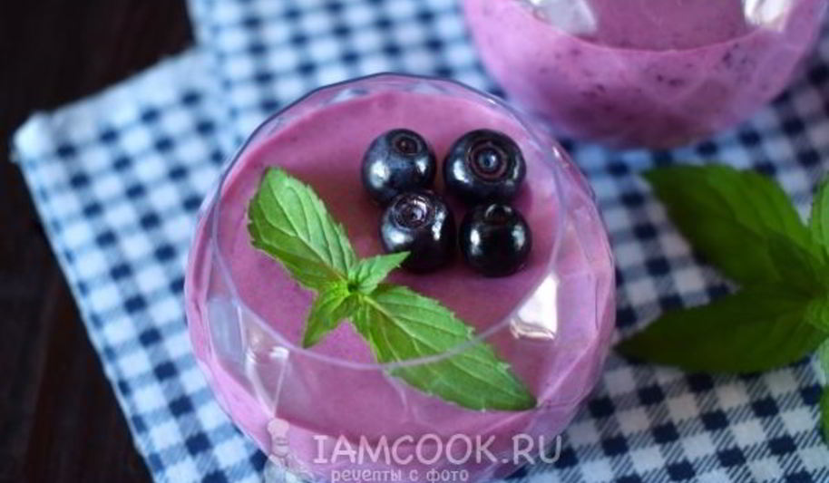 Рецепт десерта черничного мусс