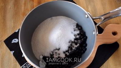 десерт черничный мусс