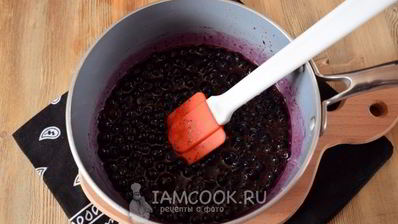 десерт черничный мусс