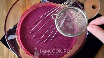 десерт черничный мусс