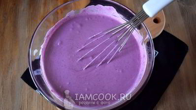 десерт черничный мусс