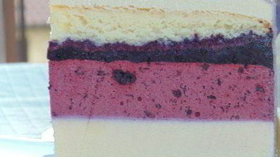 фиалковый торт-мусс с черникой весна в тулузе