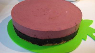 фиалковый торт-мусс с черникой весна в тулузе