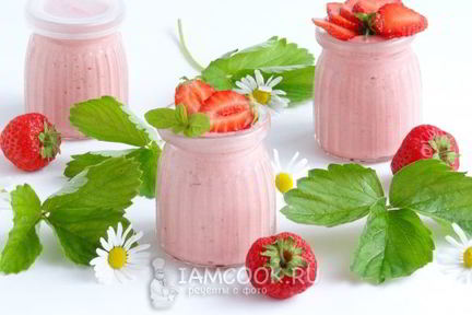 Клубнично-зефирный мусс