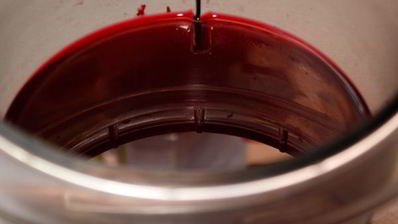 клюквенный мусс с манкой