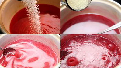 клюквенный мусс с манкой