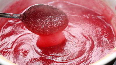 клюквенный мусс с манкой