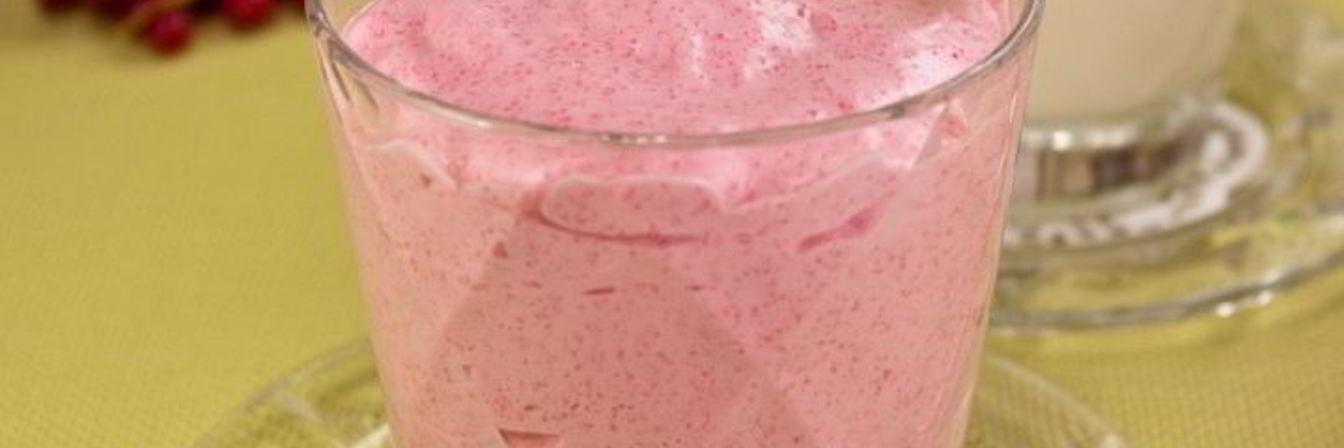 Клюквенный мусс