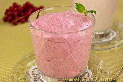 Клюквенный мусс