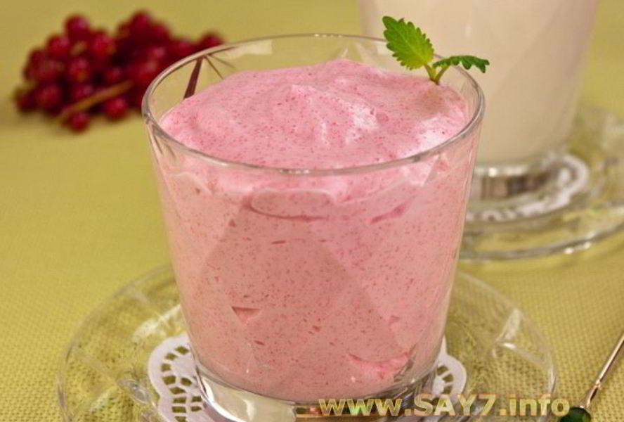 Клюквенный мусс