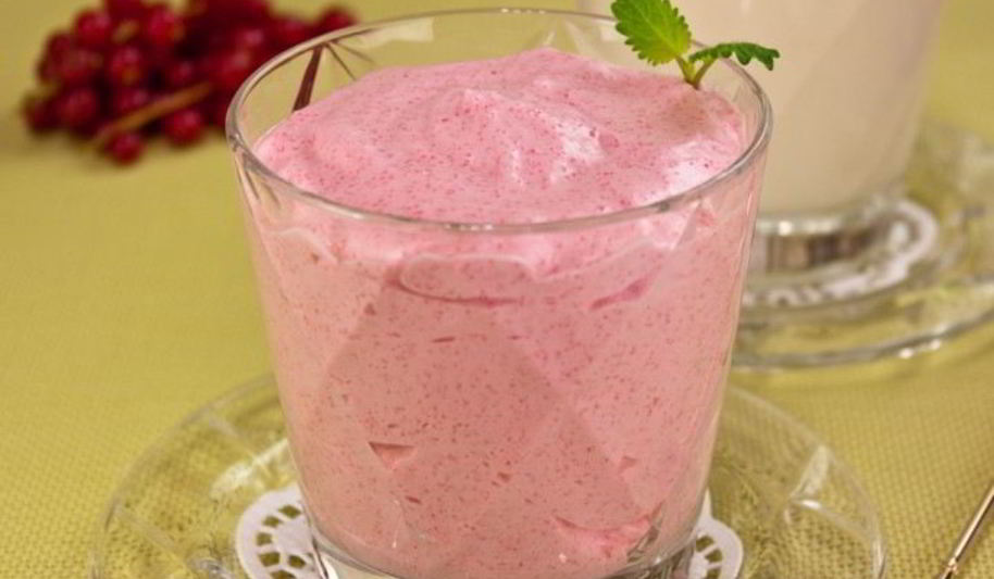 Рецепт клюквенного мусса