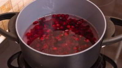 клюквенный мусс