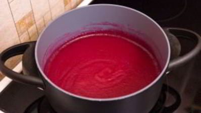 клюквенный мусс