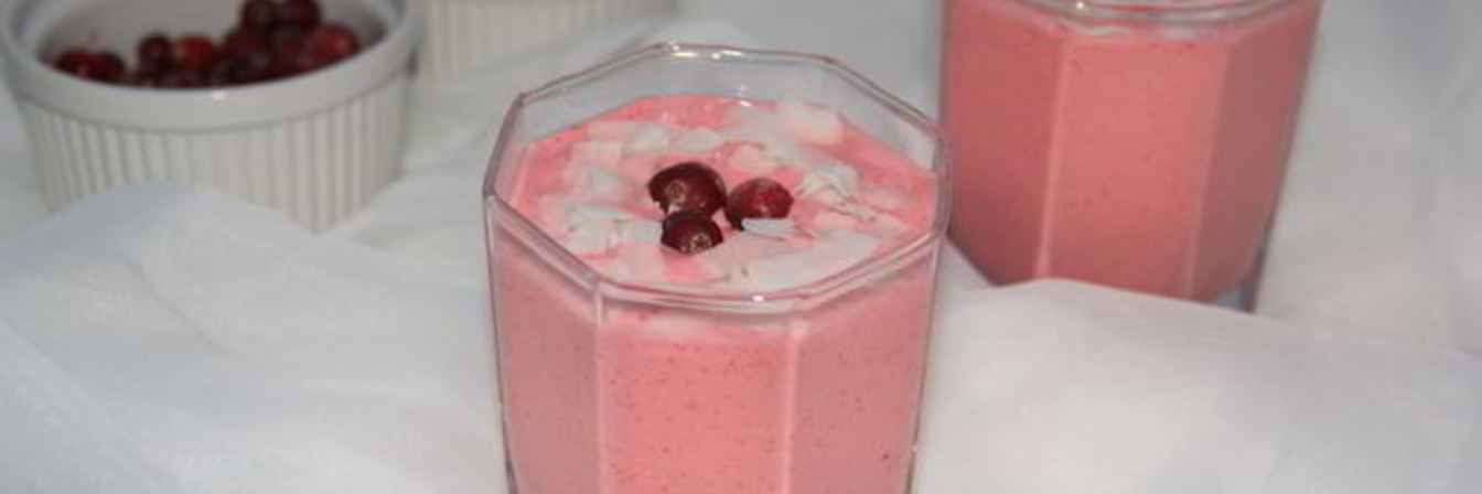 Клюквенный муссовый десерт