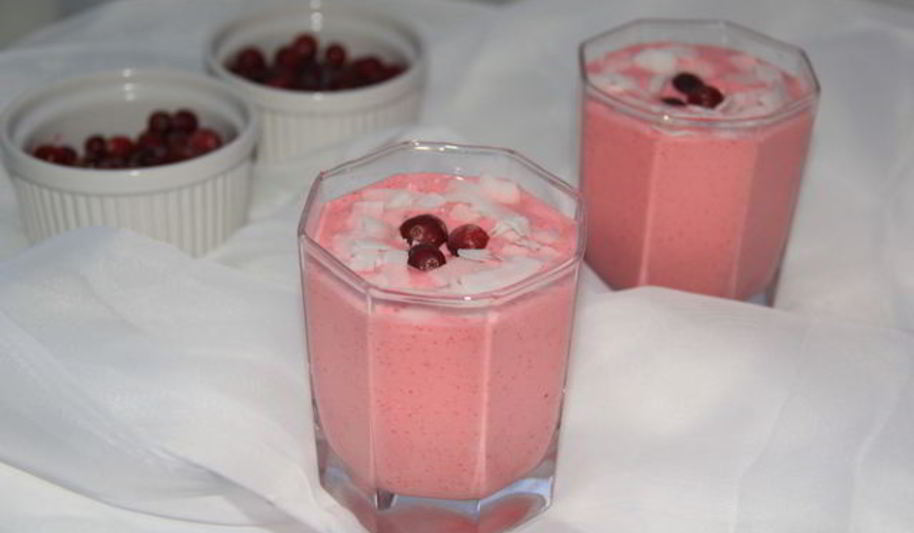 Рецепт клюквенного муссового десерта