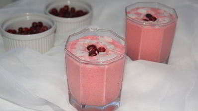 клюквенный муссовый десерт