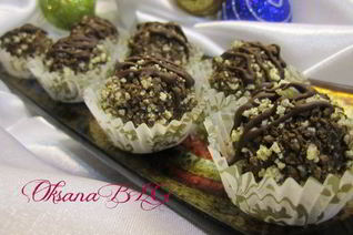 Конфеты с черничным муссом