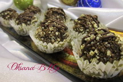 Конфеты с черничным муссом