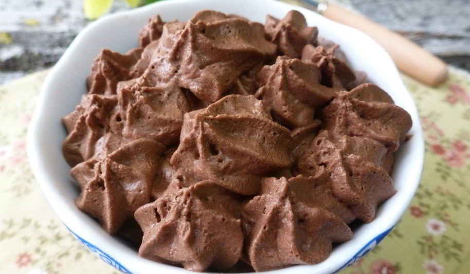 Рецепт крема-мусса из шоколада и воды