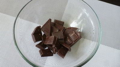 крем-мусс из шоколада и воды