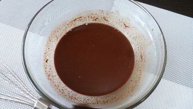 крем-мусс из шоколада и воды