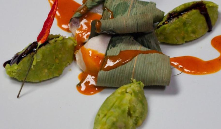 Рецепт крокодилового хвоста с облепихово-можжевеловым муссом