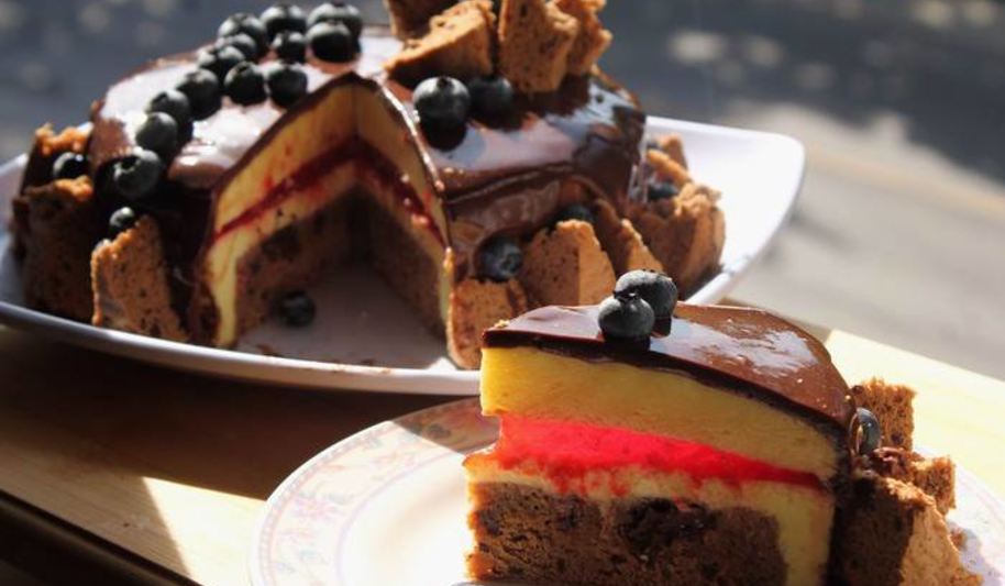 Рецепт лимонно-шоколадного муссовый торт