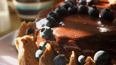 лимонно-шоколадный муссовый торт