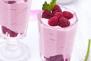 Малиновый мусс с ароматом розы