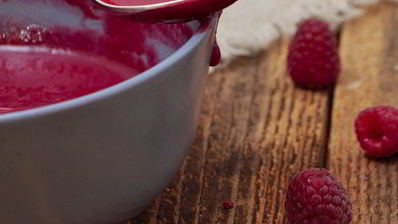 малиновый мусс с ароматом розы