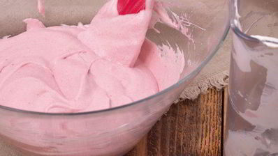 малиновый мусс с ароматом розы