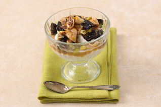 Мусс из каштанов с инжиром и фисташками