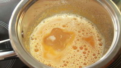 мусс из клементинов в шоколадном стаканчике