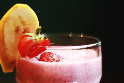 Мусс из клубники и бананов