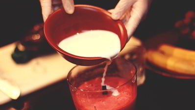 мусс из клубники и бананов