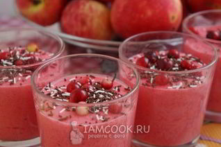 Мусс из клюквы с манкой