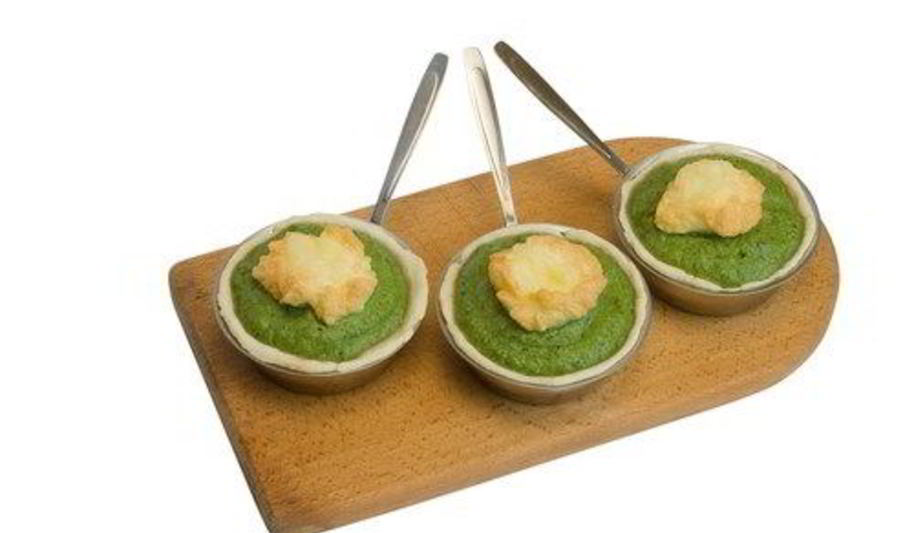 Рецепт мусса из шпината с кремом из пармезана