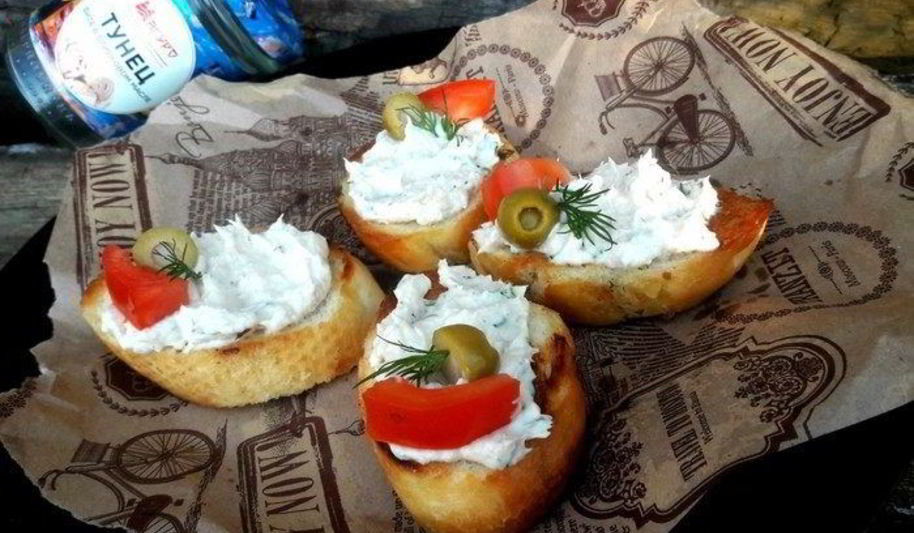 Рецепт мусса из тунца с творожным сыром