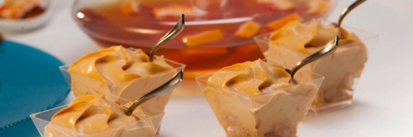 Мусс из вареной сгущенки с китайской грушей