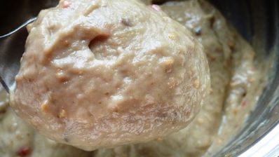 мусс из запеченных баклажанов по-магрибски