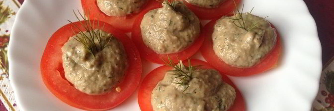 Мусс из запеченных баклажанов