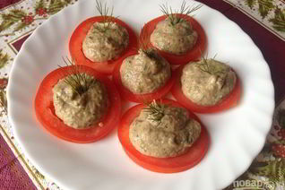 Мусс из запеченных баклажанов